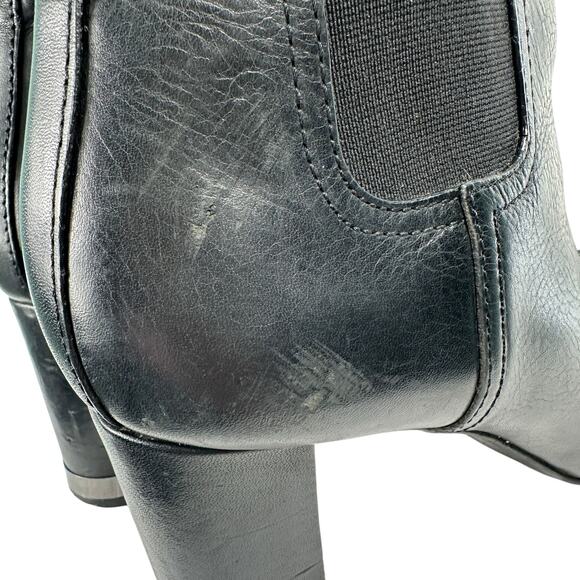 Tory Burch Leather April Ankle Chelsea Heeled Boots Bootie Womens Size 10 M - Picture 15 of 16